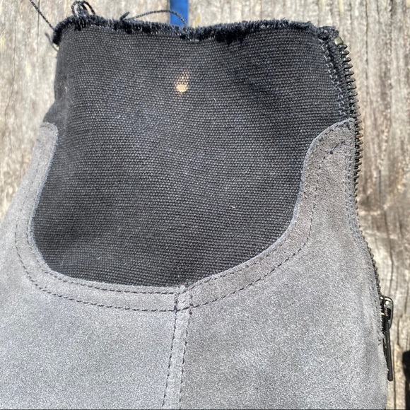 Zadig & Voltaire Teddy Boots Gray And Black 8 - Picture 8 of 13